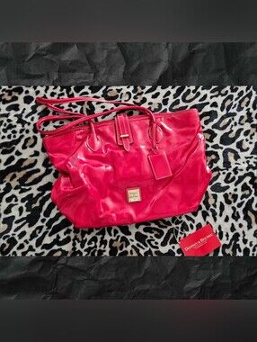 Dooney & Burke Patent Leather Tote See